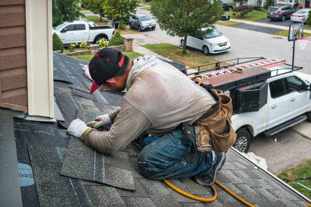 Professional Roofing technician working in Medina, NY
